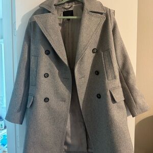 Banana Republic Classic Gray Pea Coat